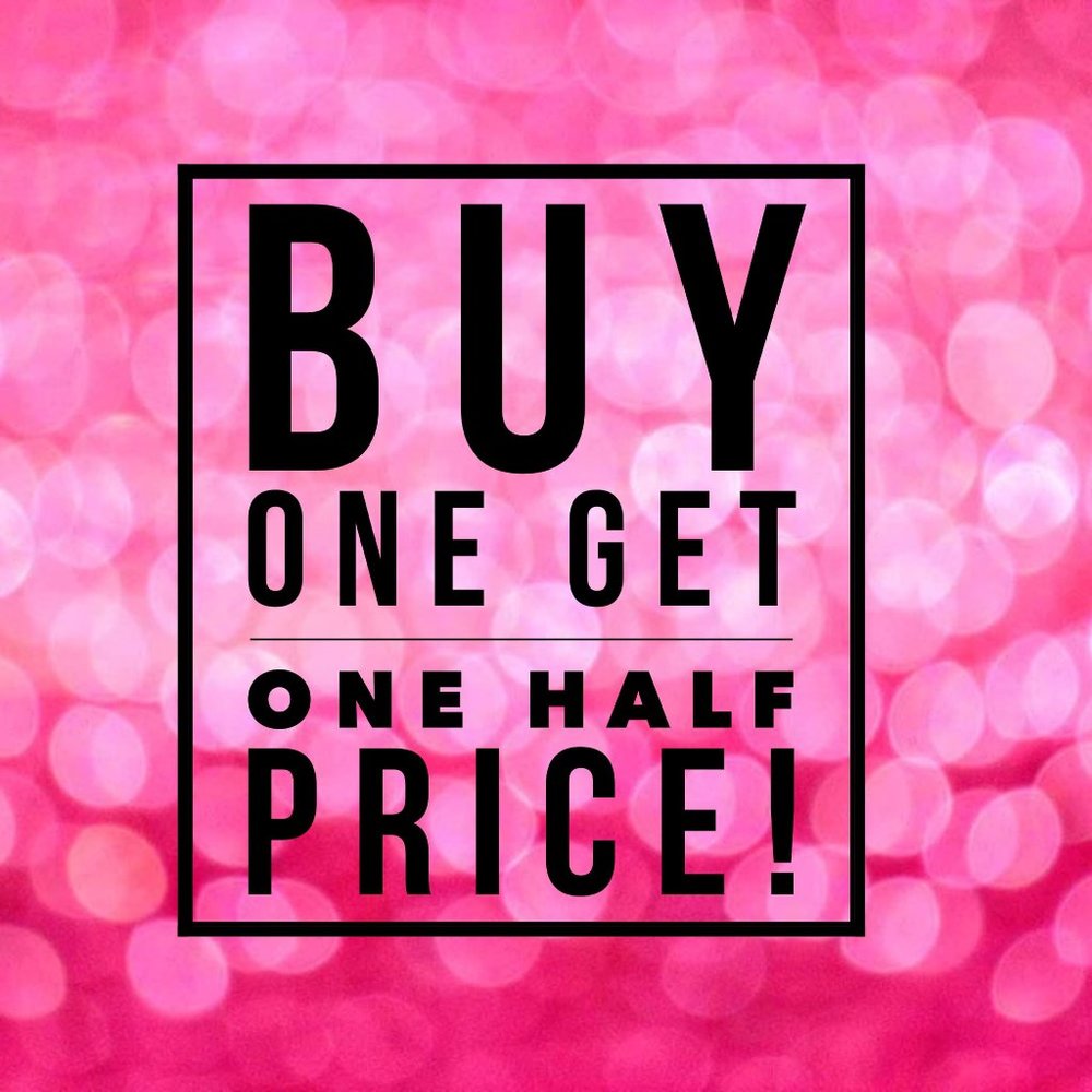50% off Sale. Half Off Everything!!!!